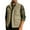 Khaki, variant on Mens Utility Safari Vest Fall Winter Fleece Lined Sleeveless Warm Jackets Travel Hiking Fishing Outdoors Outerwear (XL, Navy)