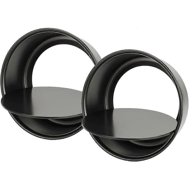 ZHAOCHENG Molde para pasteles redondo de 8 pulgadas con base extraíble antiadherente, juego de 2 moldes para hornear antiadherentes para horno, molde para hornear para pasteles, pizzas, tartas de ques