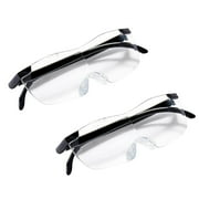 Forestwhale 160% Wearable Magnifying Glass for Close Work Hobby Craft Reading Jewelry Sewing for Readers Women Men Elderly (2-Pack)