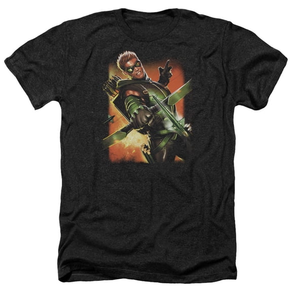 Jla - Green Arrow #1 - Heather Short Sleeve Shirt - XX-Large