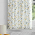 thumbnail image 2 of Mainstays 3 Piece Printed Tiers and Valance Set - Lemons and Leaves Yellow, Recycled Polyester, BCI Cotton, 56"W x 14"L, Indoor Curtain, Adult, 2 of 6