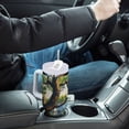 thumbnail image 4 of Yayeee 40oz Stainless Steel Tumbler with Straw and Handle Double-Wall Insulated Travel Water Bottle, Pine Tree, 4 of 8