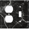 thumbnail image 4 of Metal Light Switch Plate Outlet Cover (Image of Marble Black MAR001), 4 of 13