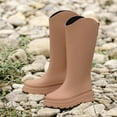 thumbnail image 4 of AUXDIQ Rain Boots Women Knee-High Waterproof Rain Shoes Outdoor Garden Shoes, 4 of 6