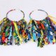 thumbnail image 5 of Pendientes de moda para mujer, pendientes hechos a mano con borlas, pendientes estampados de Ankara, fuente, 5 of 5