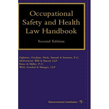 Occupational Safety And Health Law Handbook Walmart Com