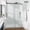 b, variant on Cozy 48"x 76" Frameless Single Slide Shower Door 3/8"Tempered Square