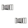 thumbnail image 4 of Youkk Metal Bag Webbing Belt Buckle Clip Clasp Stylish and Sturdy Gray black Inner diameter 19mm 2Set, 4 of 6