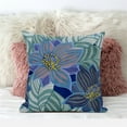 thumbnail image 2 of Amrita Sen Designs CAPL1115BrCDS-BL-16x16 16 x 16 in. Mangnolia Flower & Leaf Broadcloth Indoor & Outdoor Blown & Closed Pillow - Green, Blue & Yellow, 2 of 4