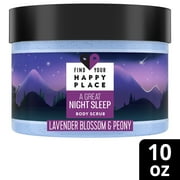 Find Your Happy Place Exfoliating Body Scrub A Great Night Sleep Lavender Blossom and Peony 10 oz