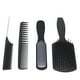 thumbnail image 3 of Juego De Cepillos Para El Cabello, Mango Esmerilado Agarre Cómodo Diente Redondo Evitar Resbalones Aliviar La Presión Juego De Peines Para Cepillos Para El Cabello Evitar La OTVIAP caja negra embalada, 3 of 8