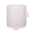 thumbnail image 2 of HONMEET 1 Pc Lampshade Round White Linen Lamp Shade Indoor Lighting, 2 of 6