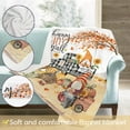 thumbnail image 3 of Fall Blanket, Truck Fall Throw Blanket, Autumn Decorations for Home, Gnome Soft Throw Blankets 50"X60", 3 of 6