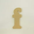thumbnail image 3 of Package of 1, 12 Inch X 1/2" Thickness MDF Letter f in The Goudy Heavy Font, Thick, Lower Case for Art & Craft Project, Made in USA, 3 of 4