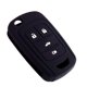 thumbnail image 5 of Lemsa 2 Piezas De Silicona Suave Para Entrada Sin Llave Flip Key Holder Fob Cover Case Protector Remoto Bolsa Chaqueta Para Chevrolet Camaro Cruze Chevy Equinox Sonic Terrain Key Fob Negro/Púrpura, 5 of 5