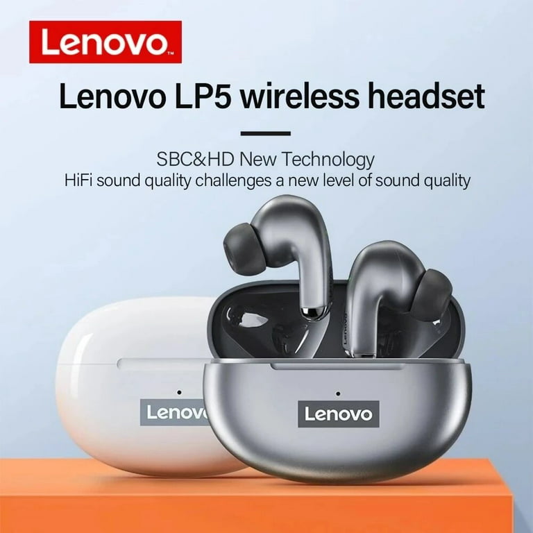 Lenovo-auriculares inalámbricos LP5 originales, cascos de música HiFi, –  Tecniquero