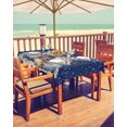 thumbnail image 2 of Fsddascl Navy Blue Snowman Christmas Outdoor Tablecloth - 60x120 Inch Rectangle Dining Table Cover, Watercolor Xmas Snowflake Waterproof Outdoor Table Cloth with Umbrella Hole & Zipper for Patio, 2 of 7