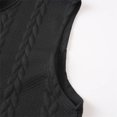 thumbnail image 6 of Landzoo Vest For Men Solid Color Sleeveless Crew Neck Undershirt Summer Cozy Soft Men Tank Tops Size L Black, 6 of 8