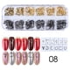 thumbnail image 2 of Soidarity Mujeres Nail Art Studs Niñas Manicura Artesanía Decoración Salón de moda Uña Belleza Decorativa 12 Rejillas Metal con caja Juegos de manicura tipo 8 Soidarity CE014324-08, 2 of 6