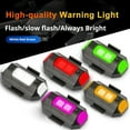 thumbnail image 2 of Jkung 2Pcs LED Strobe Lights 7 Colors USB Rechargeable Warning Light Riding Flying Anti-Collision Tail Lights for Motorcycles Trucks Bikes, 2 of 8