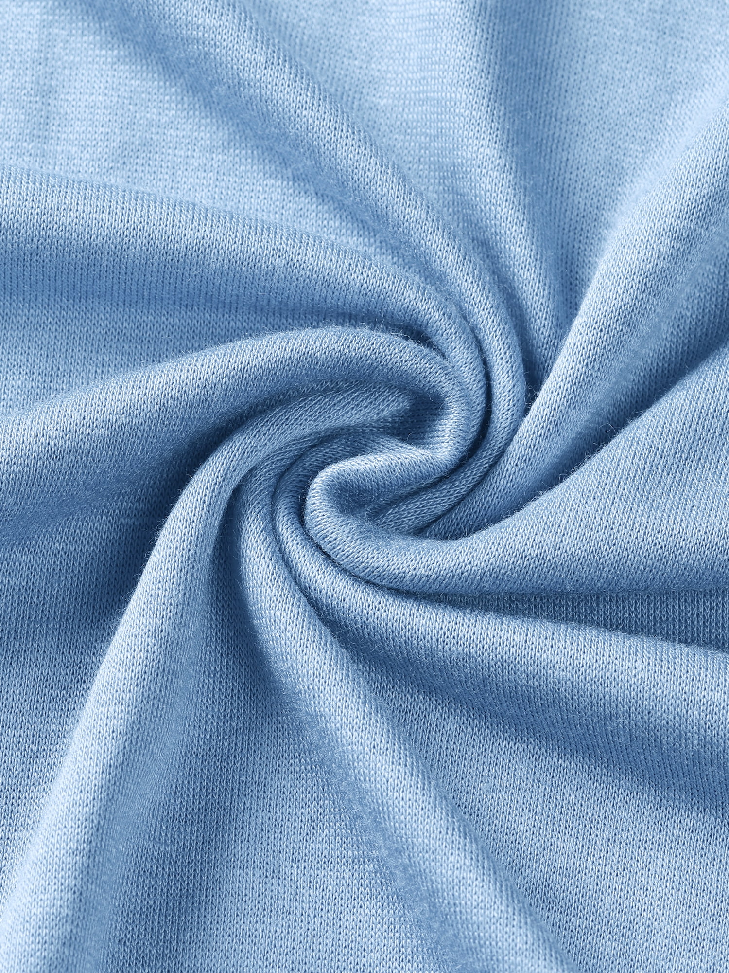 DARING DIVA Women's Casual Wide Leg Drawstring Sweatpant S Light Blue