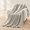 W-lightgrey-Large Throw (50" x 70"), variant on 9-layer Muslin Throw Blanket King 90" X 108" Purple Ton Breathable Lightweight Large For Couch Bed Quilt And Bedspread - All Seaso