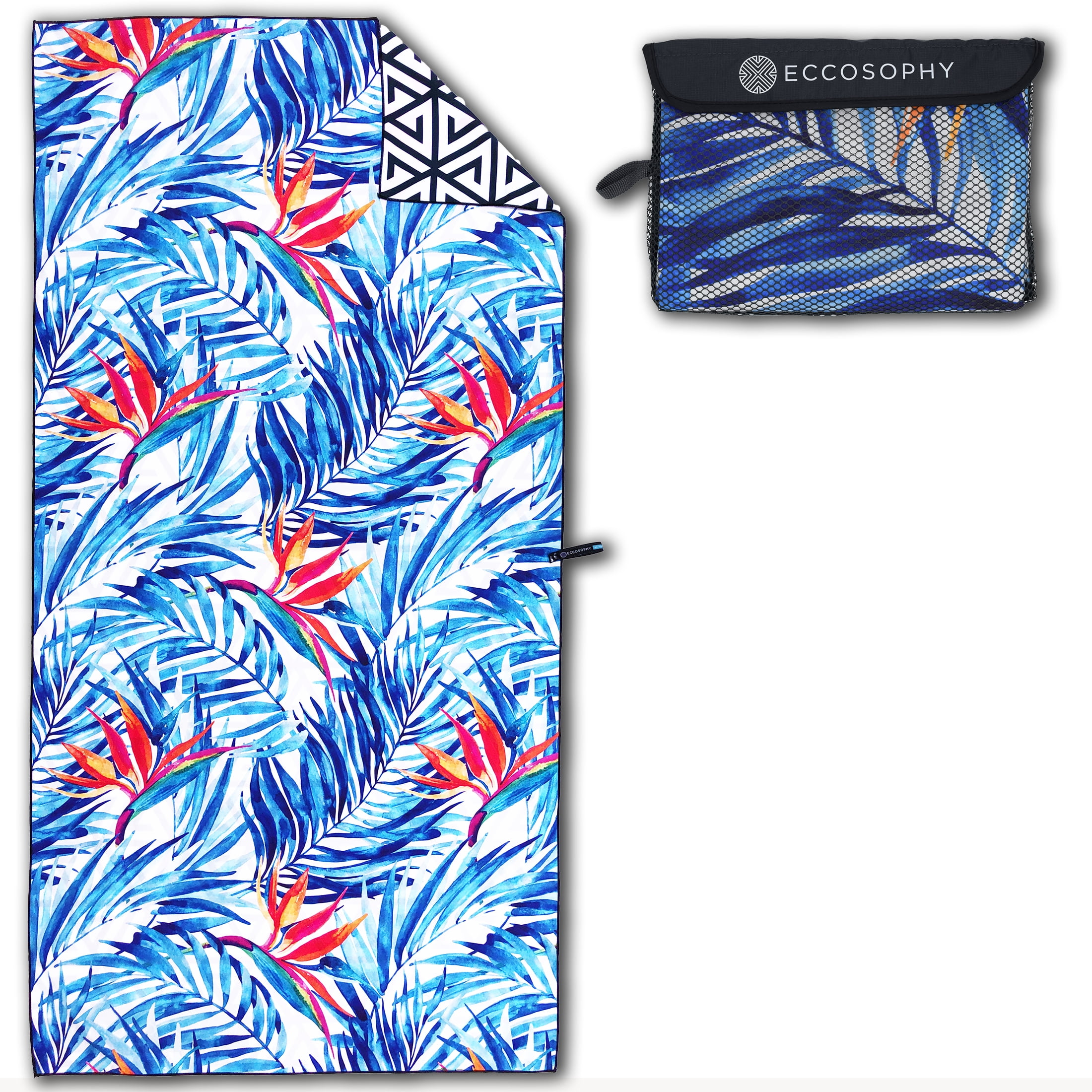 ECCOSOPHY Sand Free Microfiber Beach Towels Quick Dry Pool Towels