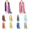 thumbnail image 1 of Fashion Gradient Color Voile Scarf Women Lightweight Soft Long Neck Wrap Shawl, 1 of 8
