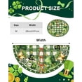 thumbnail image 4 of St Patricks Day Decorations, St Patricks Day Tree Skirt Shamrock Three-Leaf Clover Gold Coins, St Patricks Day Ornaments for Tree, Green Buffalo Plaid Tree Skirt Lucky Cover for Spring Holiday (36 in), 4 of 6