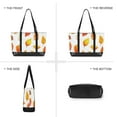 thumbnail image 6 of FORMRS Canvas Laptop Tote Bag for Women with 15.6" Computer Compartments Shoulder Handbag, Orange Leaves, 6 of 7