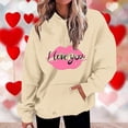 thumbnail image 2 of Enjoytime Womens Sweatshirt Casual Hooded Long Sleeve Lightweight Pullover Tops Print Loose Sweatshirt with Pocket Oversized Streetwear Hoodies for Women, 2 of 5