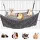 thumbnail image 5 of Hamaca para animales pequeños, cama para hurones, hamaca y jaula tipo túnel para ratas, hámster, ardilla, planeador del azúcar, accesorios para cobayas, jaula colgante para túneles para hurones (gris), 5 of 5