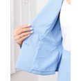 thumbnail image 4 of INSPIRE CHIC 2 Piece Skirt Suit Set for Women Long Sleeve Blazer Pencil Skirt Formal Work Business Outfits XL Sky Blue, 4 of 5