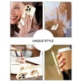 thumbnail image 6 of TELASO iPhone 16 Pro 6.3" MagSafe Compatible Striped Soft Shell Slim Cell Phone Case with 1 iPhone Case for iPhone 16 Pro 6.3", White, 6 of 9