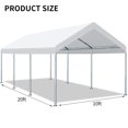 thumbnail image 4 of Lona de repuesto para carport Vanteriam 305 x 610 cm blanca impermeable, 4 of 7
