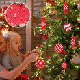 thumbnail image 1 of PVC Christmas Family Living Room Pendant Decorative Christmas Tree Pendants Hanging Christmas Baubles Ornaments Set Pack Of 8 Pcs, 1 of 6