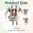 thumbnail image 3 of Decoraciones navideñas, adornos navideños, regalos navideños, letrero de suelo con temática de cumpleaños - Estaca de PVC para jardín con diseño de niña navideña, 3 of 7