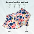 thumbnail image 4 of Kdxio Reflective Bucket Hat - Hand Painted Abstract Leopard Print Print Bucket Hat for Men,Women, 4 of 9