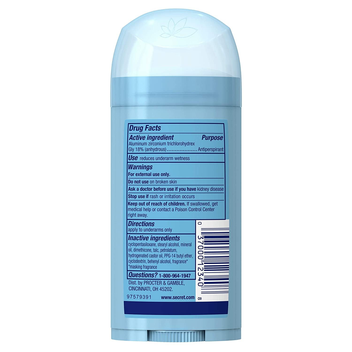 Secret Outlast Invisible Solid Unscented Anti-Perspirant and Deodorant 2.6 oz