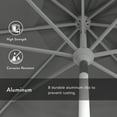 thumbnail image 3 of California Umbrella 11' Patio Umbrella in Granite, 3 of 5