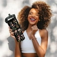 thumbnail image 5 of 30oz Stainless Steel Mushroom Tumbler with Lid, Straw & Handle - Insulated Travel Coffee Mug - Unique Gift for All, 5 of 6