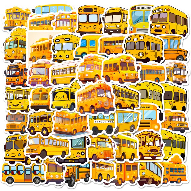 Calcomanías impermeables con grafiti para autobuses escolares (50 unidades)
