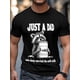 thumbnail image 4 of Camiseta de manga corta para hombre, estilo casual, con cuello redondo y estampado de mapache gris., 4 of 8