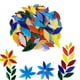 thumbnail image 2 of 300 piez , vidrieras variad vidrieras coloridas para manualidades, marcos de fotografía de bricolaje , posavasos de joyería hechos Gloria Azulejos de mosaico de pétalos, 2 of 9