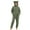 Green, variant on Women's Bear Ear Hooded Fleece Onesie Pajamas - Sherpa Fluffy Winter Romper Sleepwear, Loose One-Piece Loungewear with Zipper Closure