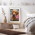 thumbnail image 6 of Diamond Art Kit for Adults, Golden Retriever With Pink Flowers Diamond Painting for Adults Beginners, 5D DIY Diamond Art Painting Kits, Colorful Diamond Painting Craft for Home Decor 12x16, 6 of 7