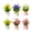 Multicolor A, variant on Artificial Lavender Mini Potted Plants - Multicolor Plastic Faux Flower Pot for Wedding Table Decor, Home Office Shelf, 1 Pack