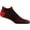 Burgundy, variant on Darn Tough Men's Run No Show Tab Ultra-Lightweight with Cushion Sock (Style 1039) - Black, X-Large