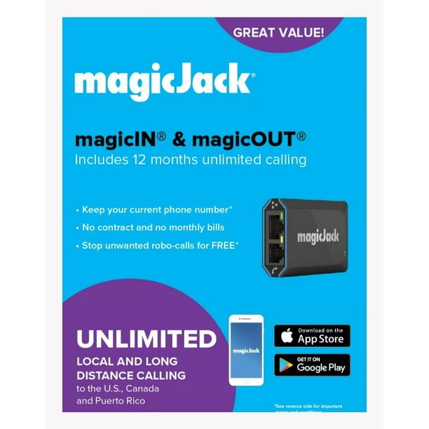 magicJack, New 2023 VOIP Phone Adapter, Portable Home and OnTheGo