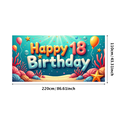 thumbnail image 3 of Neon Style Happy 18 Birthday Backdrop Banner Party Decoration Background for Photography Birthday Parties Celebration Events Photo Props, 3 of 8